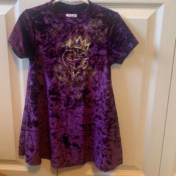 Disney Other - Disney Descendants Purple Velour Dress Size 4T